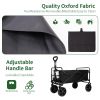 Heavy Duty Collapsible Wagon Cart Large Capacity Foldable Portable Beach Cart