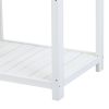 64.6 Inch Large Wooden Outdoor Potting Bench with Shelves