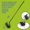 Rolling Manual Lawn Aerator with 58 Inch Handle Push Lawn Aeration Tool for Lawns, Yards, and Gardens