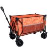 Heavy Duty Folding Wagon Cart 480lb Capacity with All Terrain Wheels and Brakes
