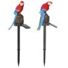 Solar Powered Parrot Garden Light IP65 Waterproof LED Parrot Landscape Lamp Decorative Lawn Lights For Yard Driveway Walkway Patio